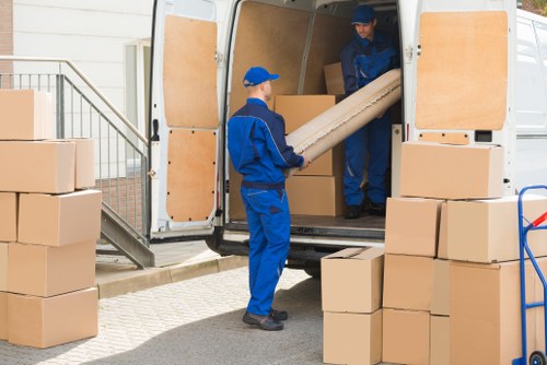Removal team planning a house move in Edgware