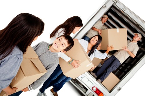 Local removals van ready for a house move in Edgware
