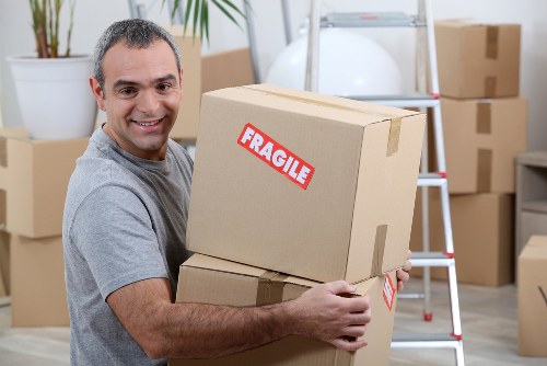 Local removals team preparing for a home move in Edgware