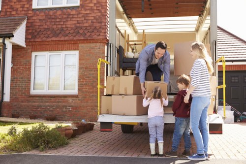 Commercial removals van support for a local Edgware business