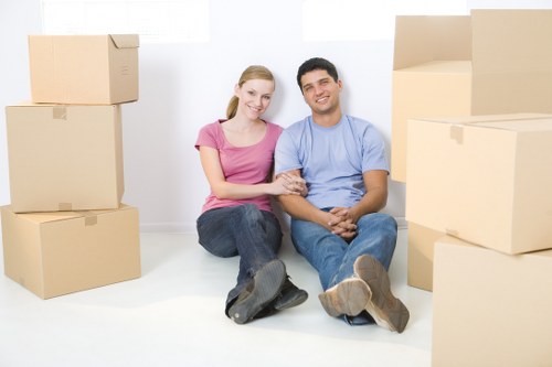 Local movers navigating residential access and parking in Edgware