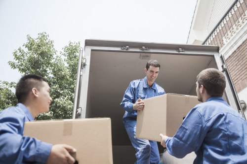 Van moving equipment and safety-focused loading preparation