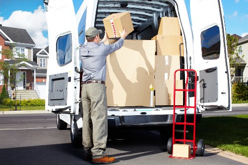 Careful packing and wrapping of fragile household items
