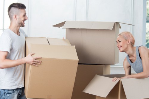 Local commercial movers handling a workplace move in Edgware