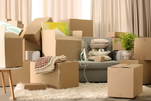 Moving day planning for a home relocation in Edgware