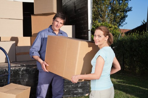 A local removals crew handling a move near Edgware