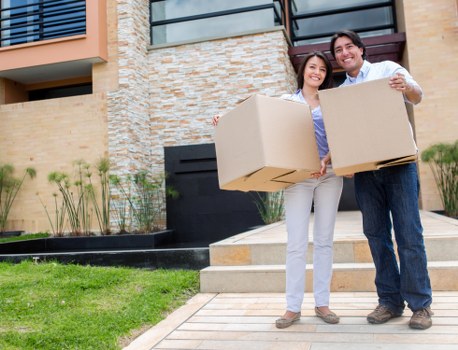 Professional movers transporting belongings from an Edgware property